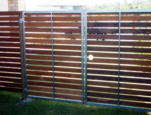 Steel Framed Timber Gates